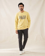 HR Clothing Men’s Bright-Yellow Full-Sleeves T-Shirt – TSH-6827