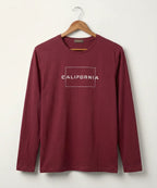 HR Clothing Men’s Maroon Full-Sleeves T-Shirt – TSH-5604