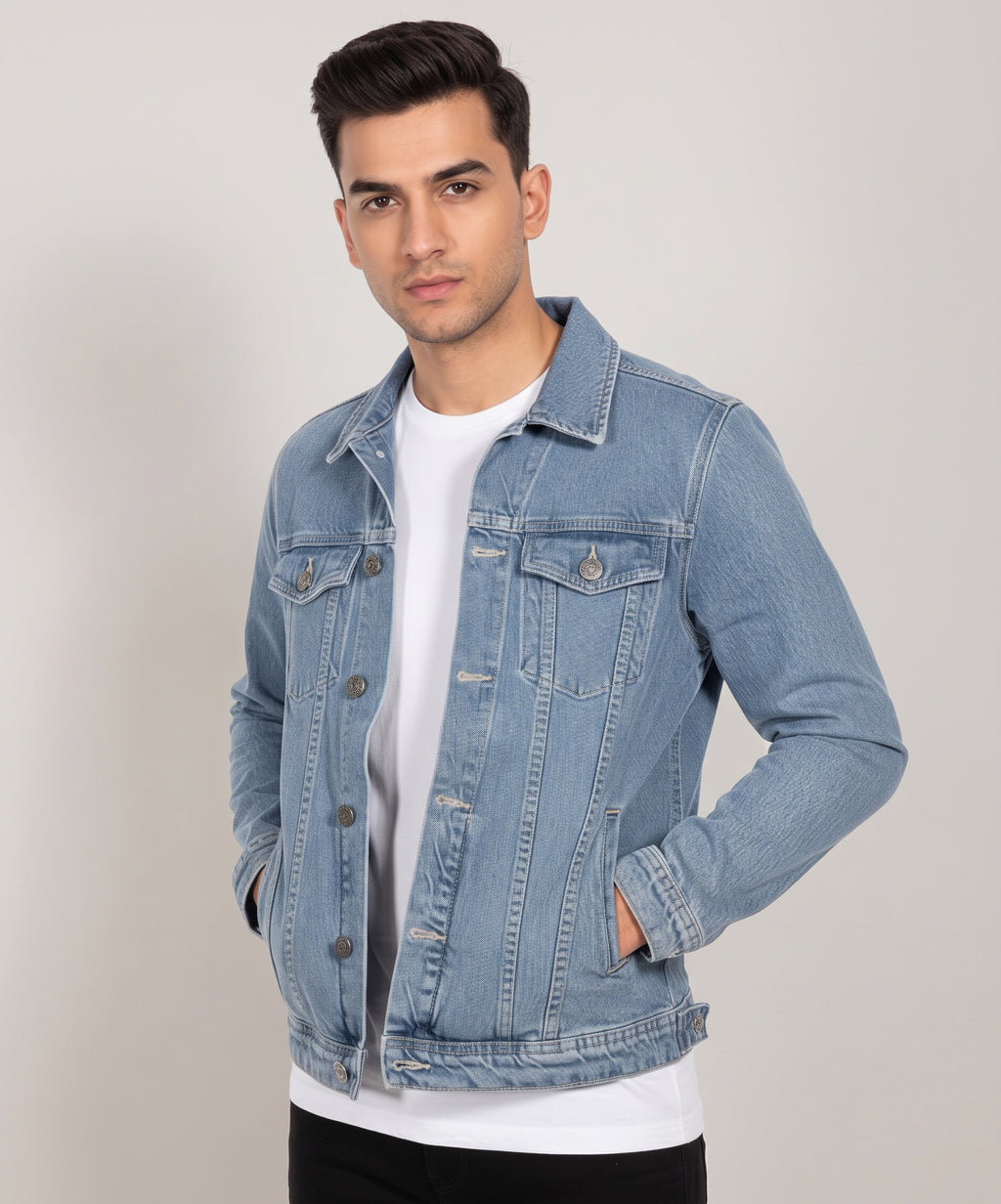 Men's Denim Jacket - L Blue JK-0452