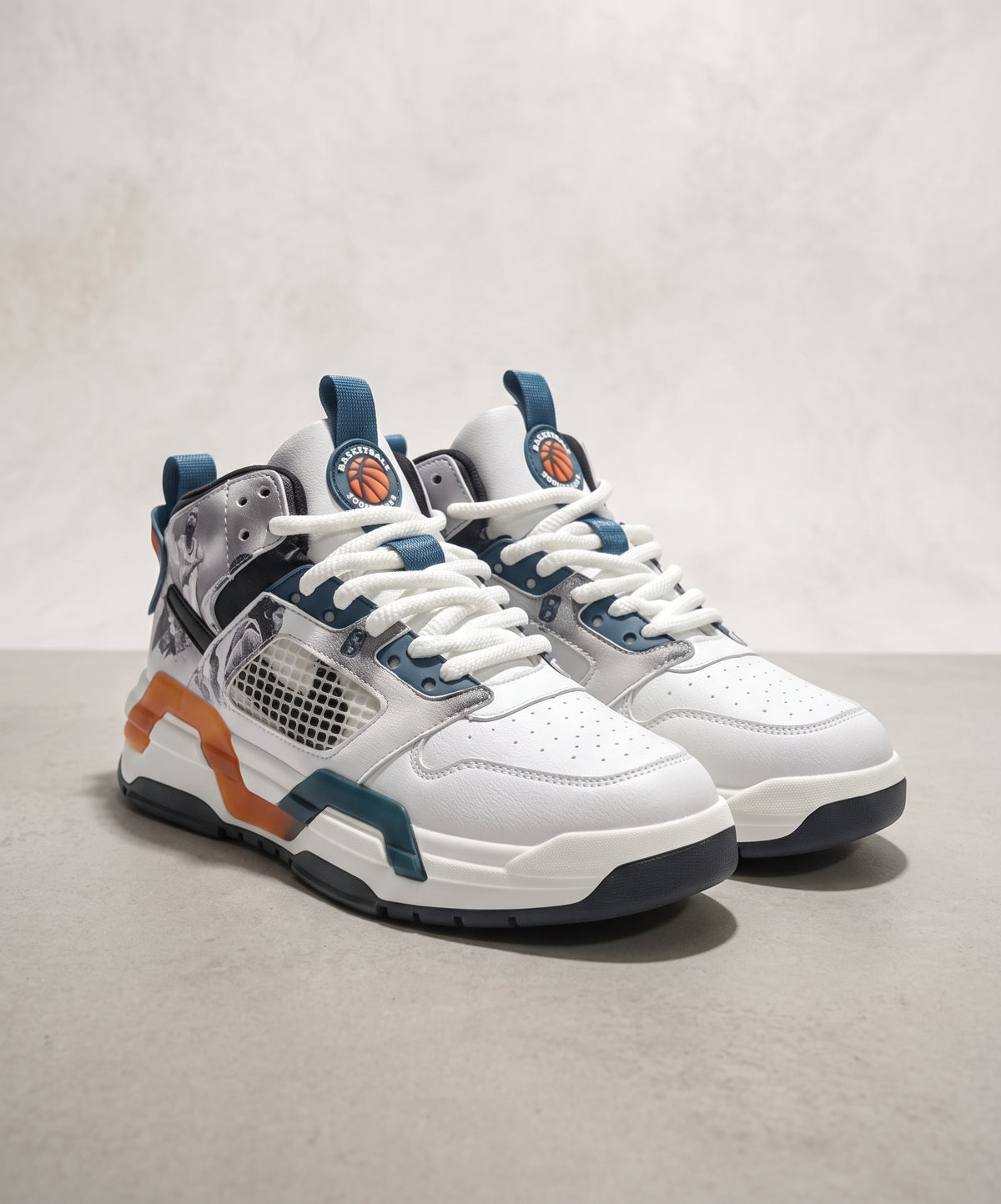 BasketBall Casual Sneakers Fw-0158 White