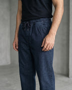 Men's Denim Smart Baggy Jeans - D-Navy - JP-2274
