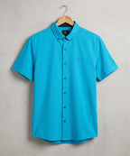 Men's Blue Casual Half Sleeve Shirt – SHC-2028