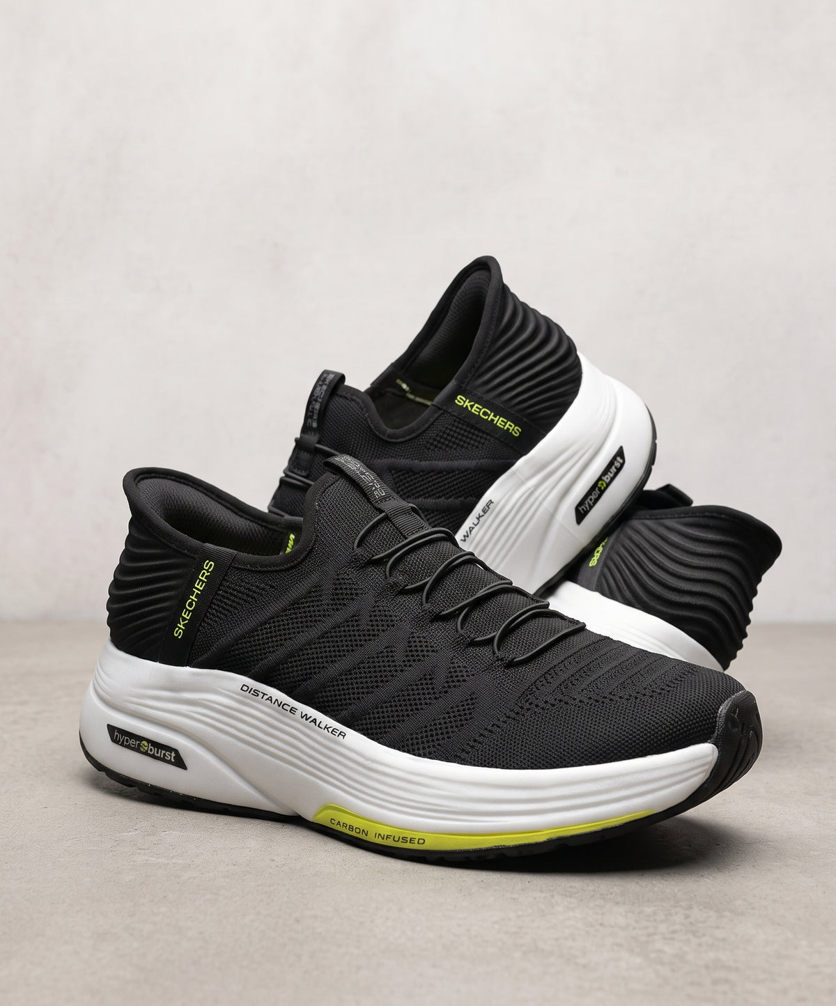 Knit Running Sneakers Fw-0181 Black