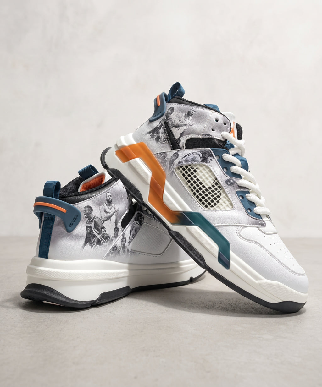 BasketBall Casual Sneakers Fw-0158 White