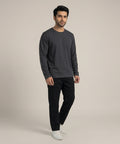 HR Clothing Men’s Black Full-Sleeves T-Shirt – TSH-5545