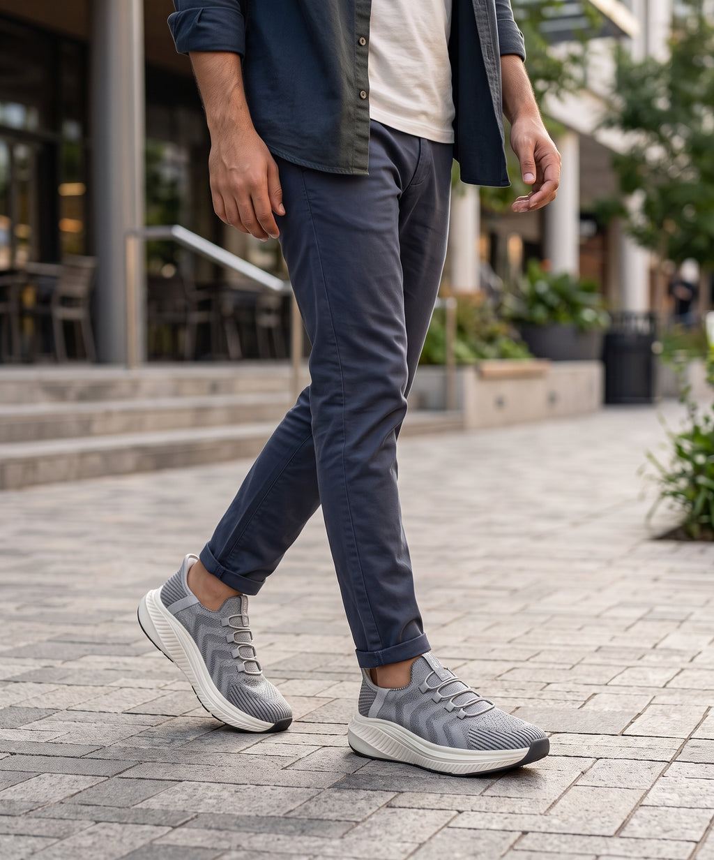 Knit Running Sneakers Fw-0169 L-Grey