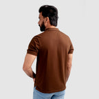 HR Clothing Men's Polo T-Shirt Brown TSH-5546