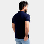 HR Clothing Men's Polo T-Shirt Navy B TSH-5546