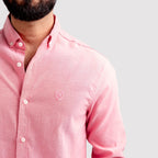 Men's Casual Textured Shirt - Pink Shc-1968 (ORG)