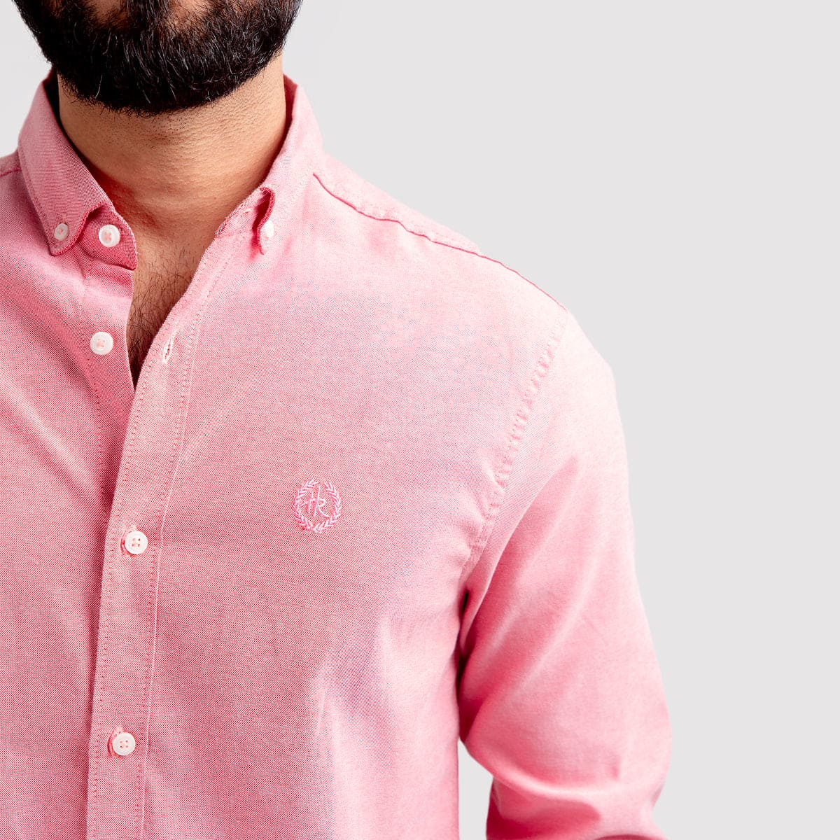 Men's Casual Textured Shirt - Pink Shc-1968 (ORG)