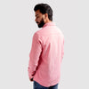 HR Clothing Men's Casual Textured Shirt - Pink