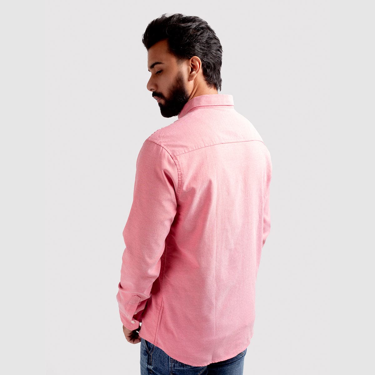 Men's Casual Textured Shirt - Pink Shc-1968 (ORG)