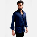 Men's Casual Shirt - Navy Shc-1976 (ORG)