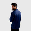HR Clothing Men's Casual Textured Shirt - Navy