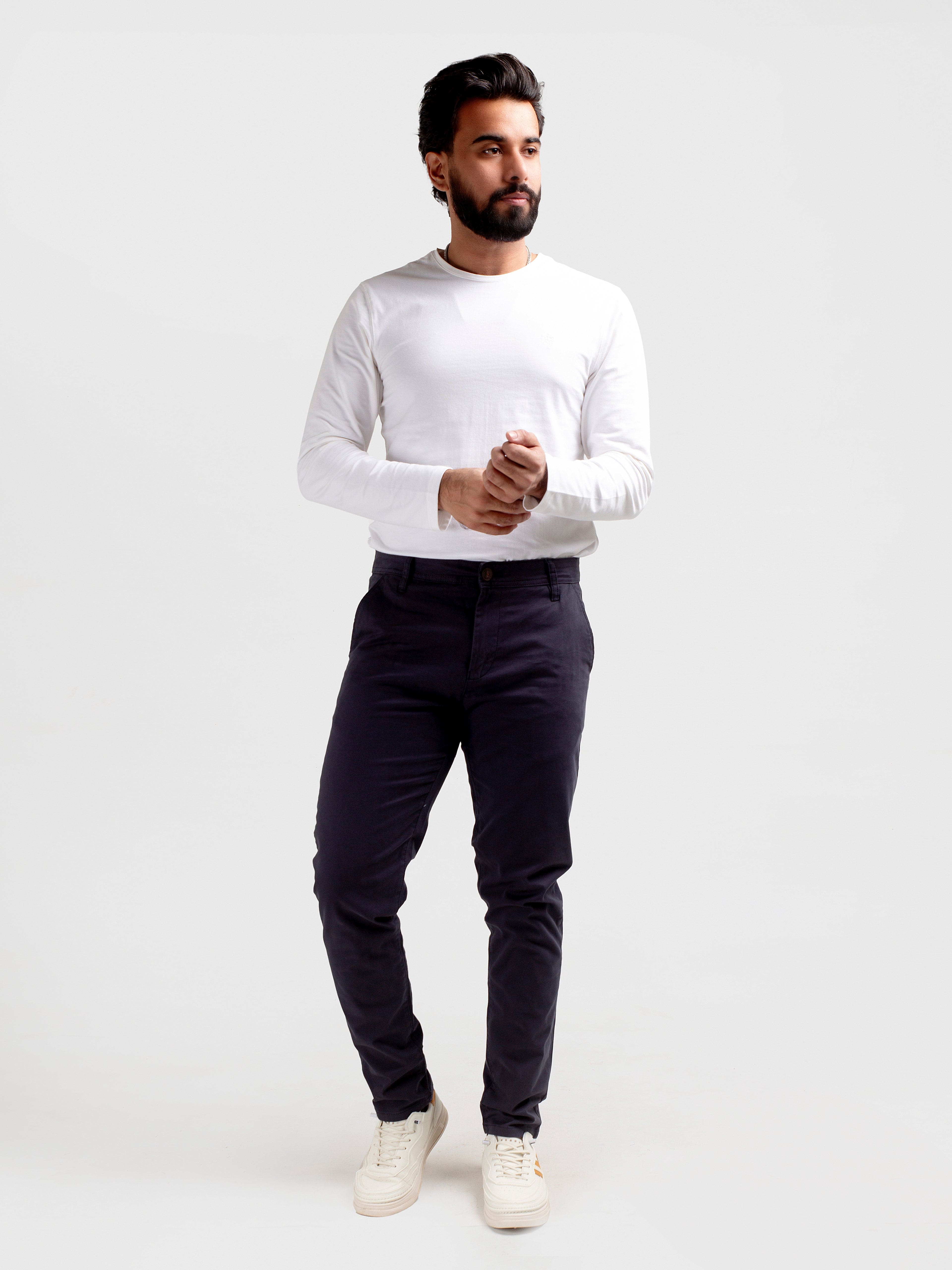 Men's Chino - Navy CP-0478 Slim fit