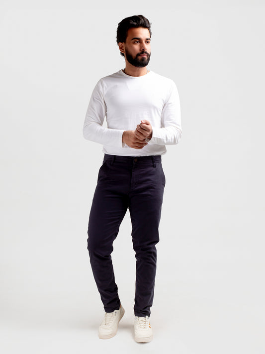 HR Clothing Men's Chino - Navy