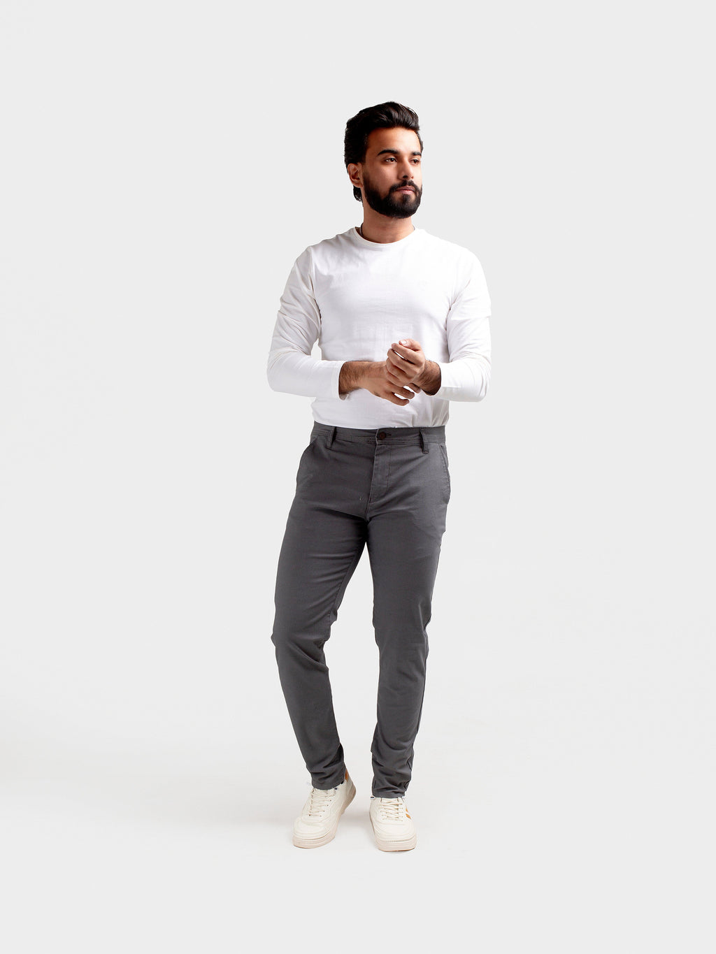 Men's Chino - Grey CP-0477 Slim fit
