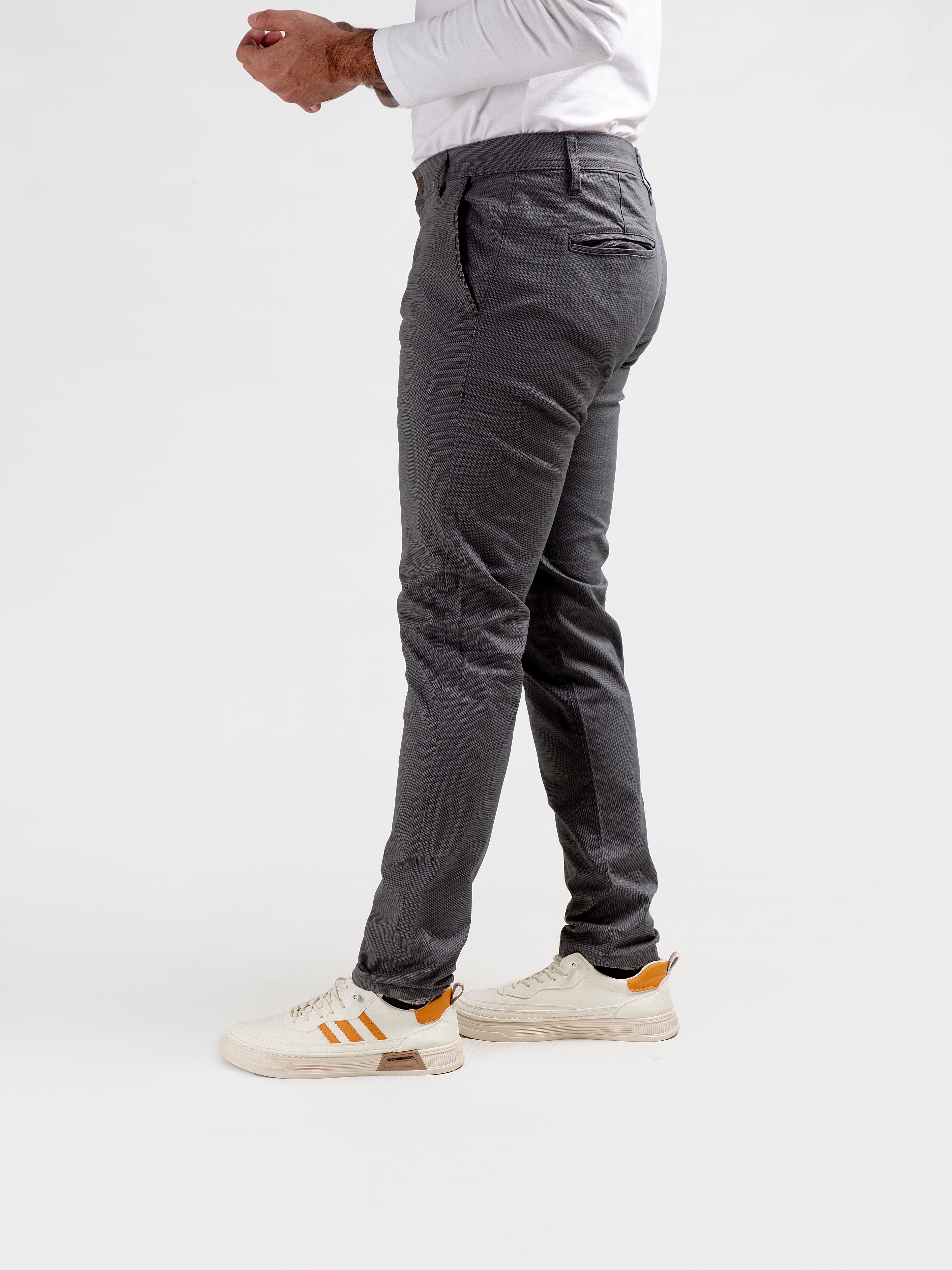 Men's Chino - Grey CP-0477 Slim fit