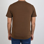 HR clothing Mens Printed T-Shirt - Brown TSH-5351