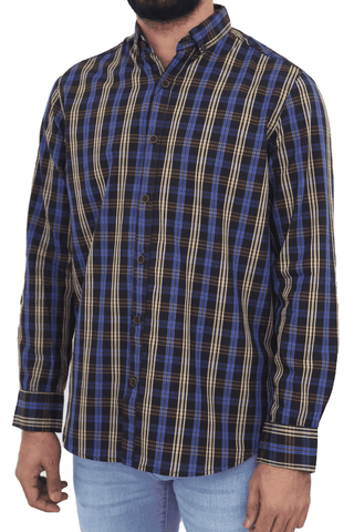 Men's Casual Shirt SHC-1722 Blue CHK