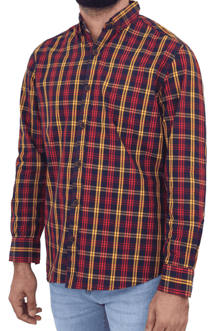 Men's Casual Shirt SHC-1722 Red CHK