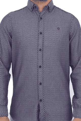 Men's Casual Shirt SHC-1717 Dotted Navy