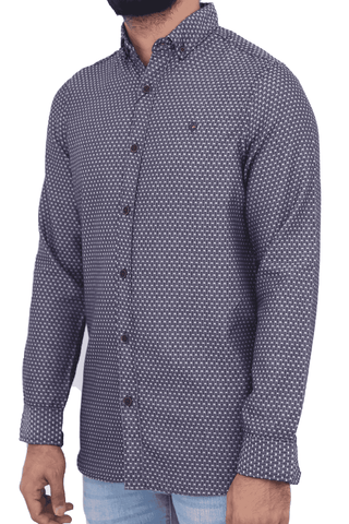 Men's Casual Shirt SHC-1717 Dotted Navy