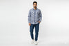 HR Clothing Men's Casual Shirt - Blue Chk