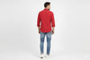 HR Clothing Men's Casual Shirt - Maroon