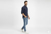 HR Clothing Men's Casual Shirt - Navy