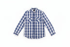 Men's Casual Shirt - Blue Chk Shc-1719 (ORG)