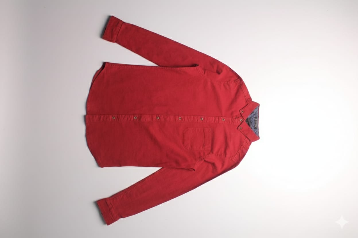 Men's Casual Shirt - Maroon Shc-1612 Strech Fabric (ORG)