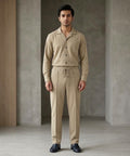 HR clothing Mens Inter Lock Co-Ord Set 3089/0714 -Beige