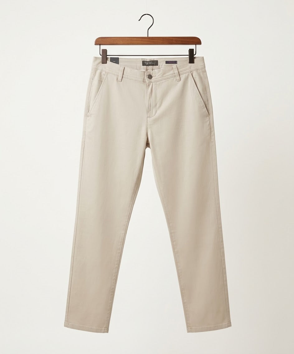 Men's Straight Fit Chino - Texture-Fawn - CP-0561