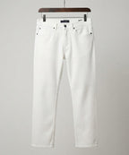 Men's Denim Straight Fit Jeans - White - JP-2266