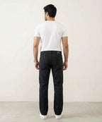 Men's Denim Smart Baggy Jeans -Black - JP-2241