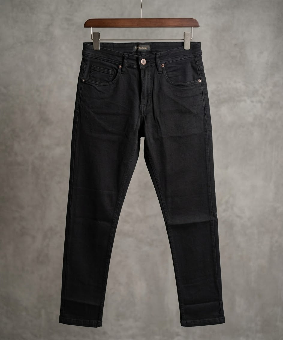 Men's Denim Slim Fit Jeans- Black JP-1886