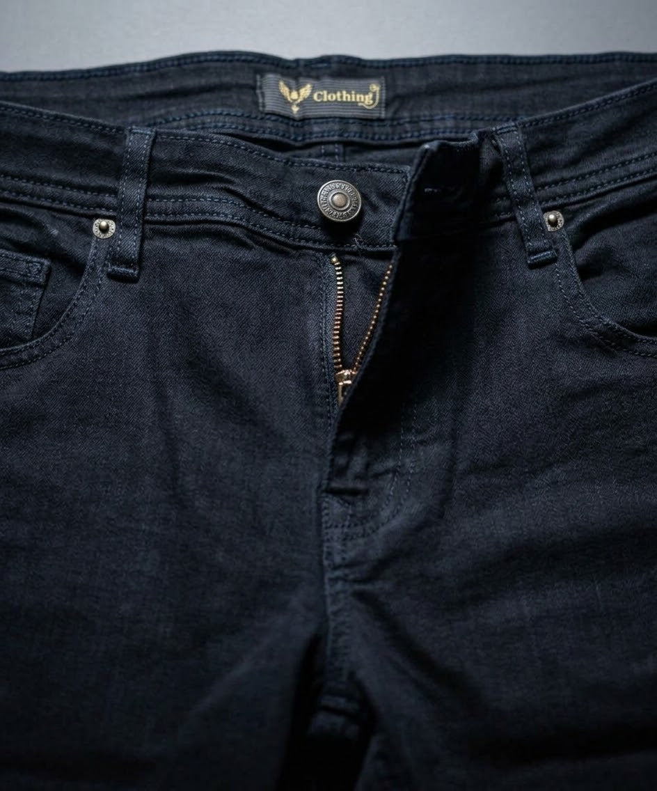 Men's Denim Slim Fit Jeans- Black JP-1816