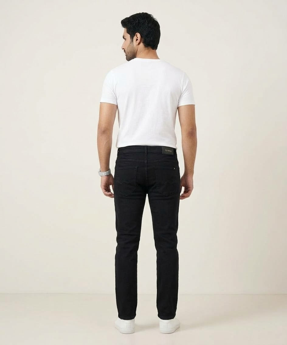 Men's Denim Slim Fit Jeans- Black JP-1816