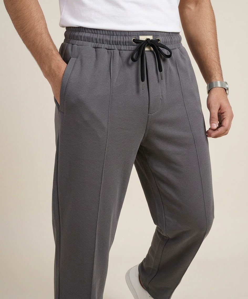 Men’s Terry Smart Baggy Trouser– LWR-0720 Charcoal