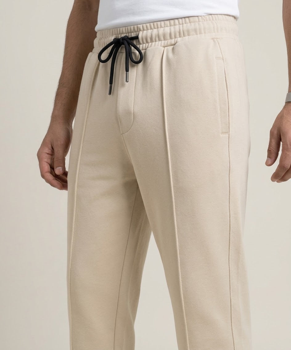 Men’s Terry Smart Baggy Trouser– LWR-0720 Cream