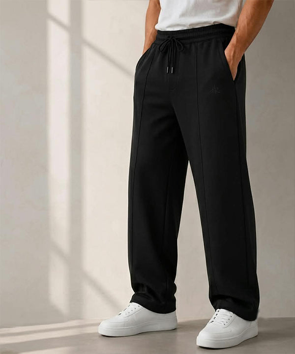 Men's Baggy Logo Trousers - Black Lwr-0601