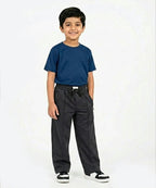 Kids Smart Baggy stretchable premium trouser Black Texture BLW-0136