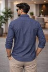 Men's Casual Shirt - Shc-1681 Blue