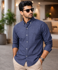 Men's Casual Shirt - Shc-1681 Blue