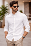 Men's Casual Shirt - Shc-1681 White