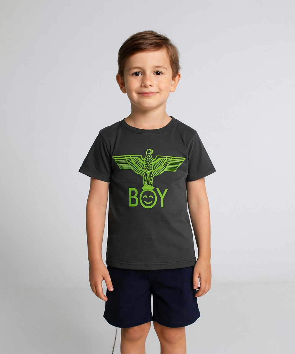 HR clothing Kids Tee's - Night Green BTS-1485