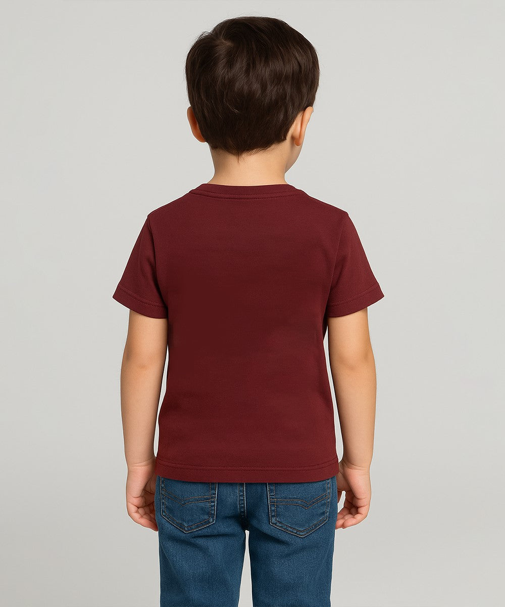 HR clothing Kids Tee's - Maroon BTS-1478
