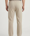 Men’s Pinstripe Drawstring Baggy Trousers- LWR-0688 Beige Stripe