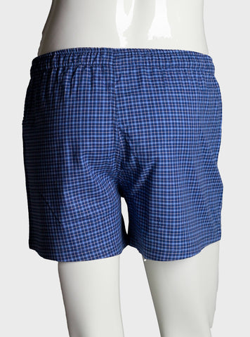 Men's Boxer BXR-0006 D-BLUE CHECK